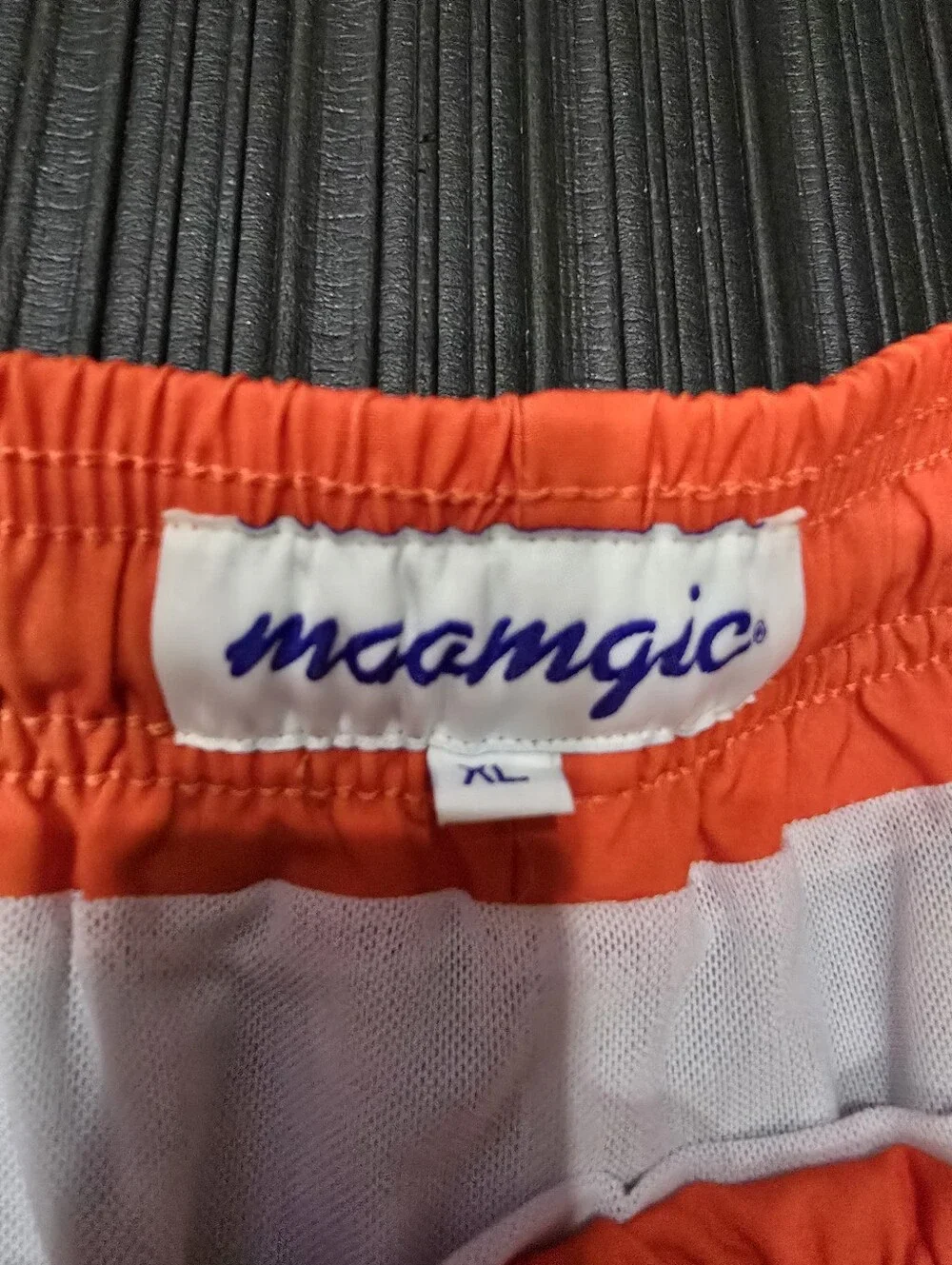Maamgic Graphic Tattoo Print Artsy Mens Swim Trunks XL Beige Orange Tropical